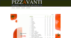 Desktop Screenshot of pizzavanti.net